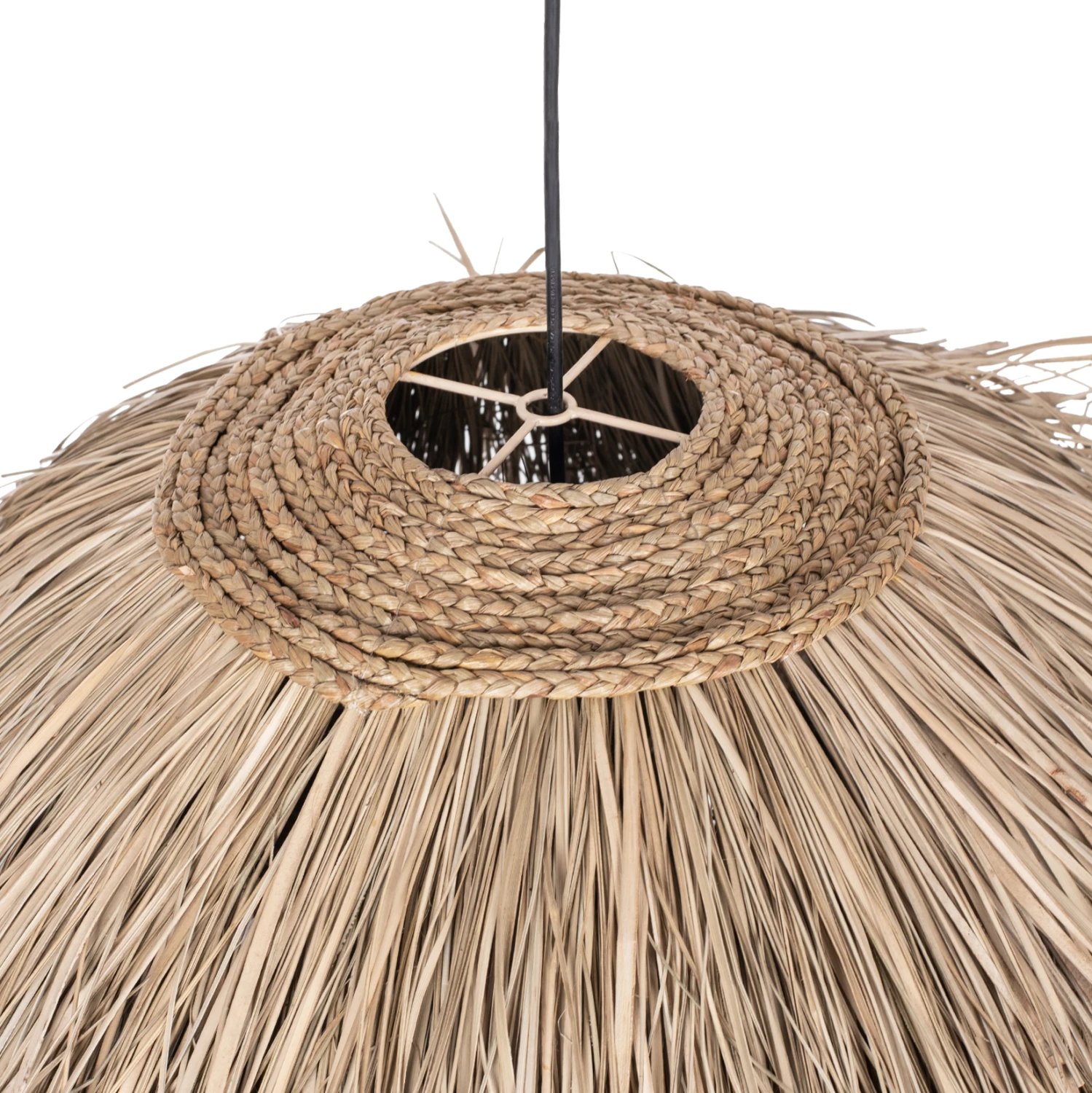 Llambë tavani në formë shkurre prej bari pandan, ngjyrë natyrale, 60x60x50H cm, FH7775 Llambë tavani në formë shkurre prej bari pandan, ngjyrë natyrale, 60x60x50H cm, FH7775
