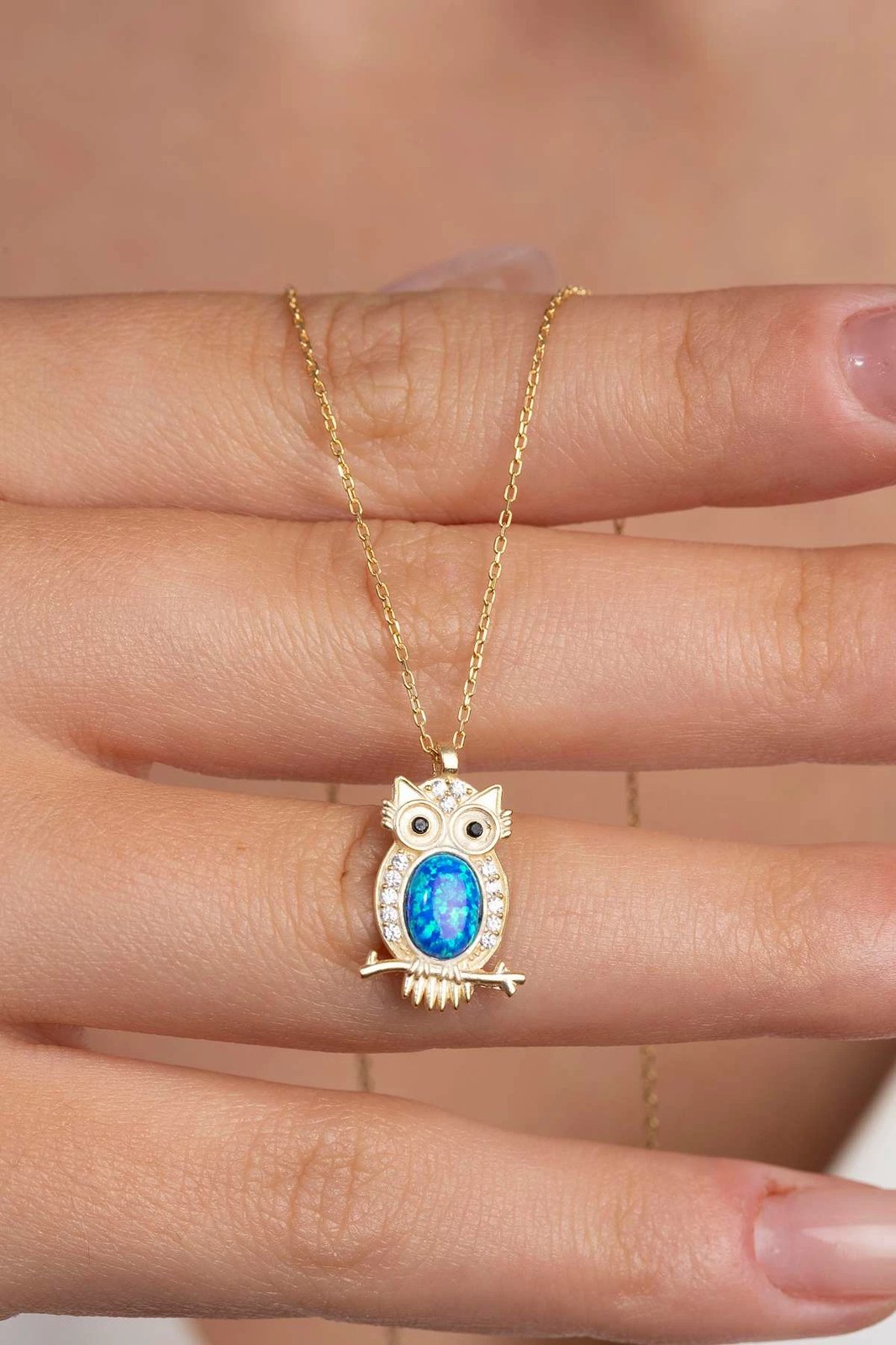 Qafore argjendi me stoli në formë buf, ngjyrë ari, Jumeon ELKSLVR7810A