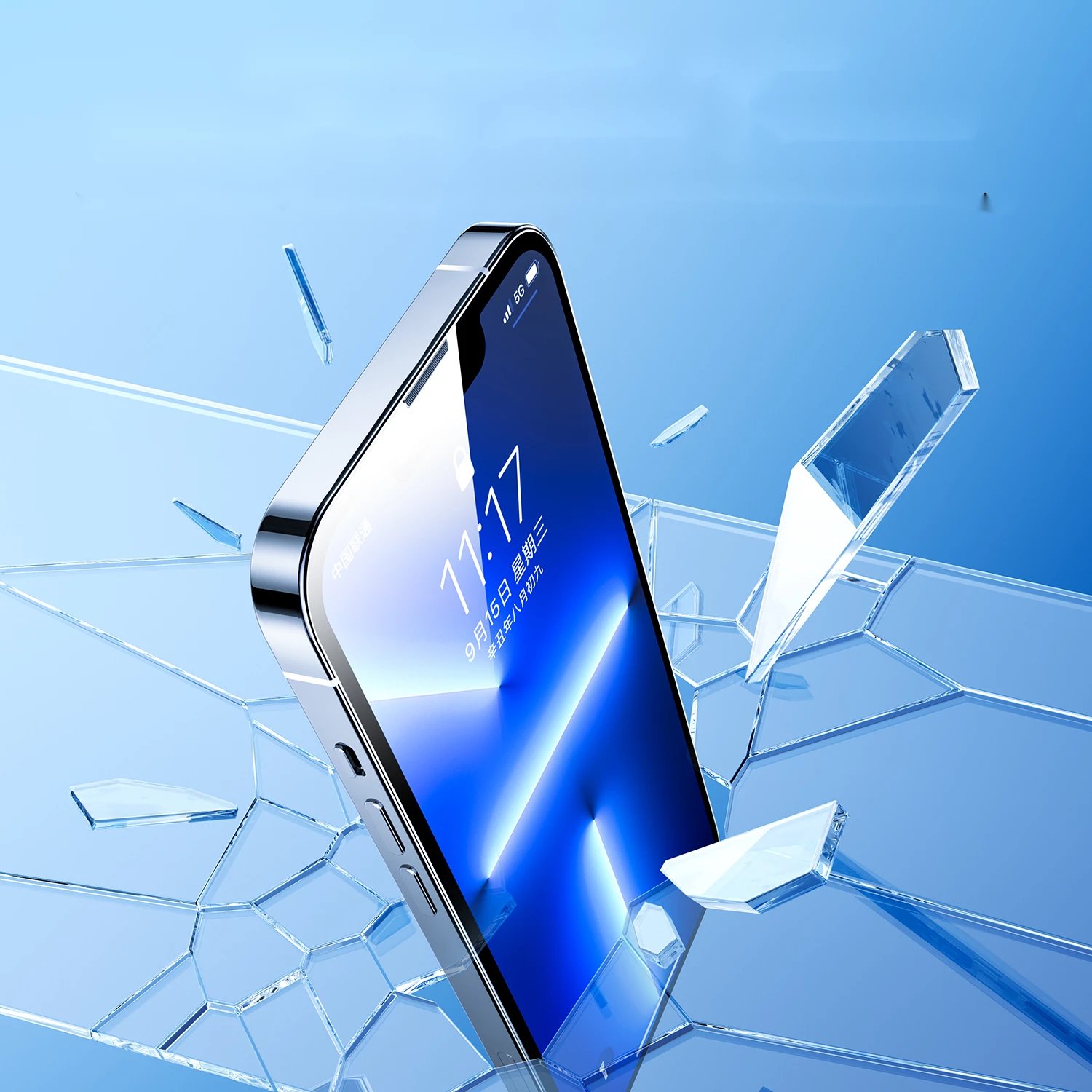 Xham i temperuar Joyroom JR-H11 me komplet montimi për iPhone 14 Plus, transparent