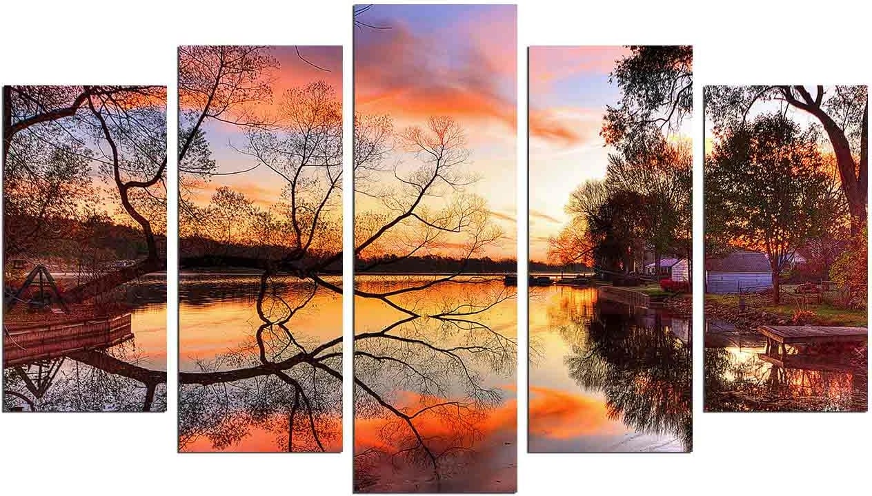 Pikturë dekorative MDF, 5 pjesë, Wallity, 5MX-77