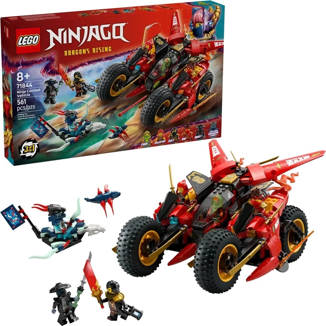 Set LEGO NINJAGO Ninja Combat Vehicle 71844 me 6 minifigura, 561 pjesë