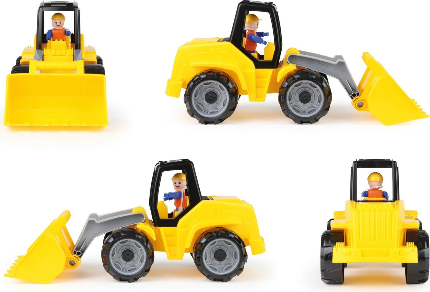 Ngarkues lodër Lena Truxx 37 cm, plastikë, verdhë me figurë