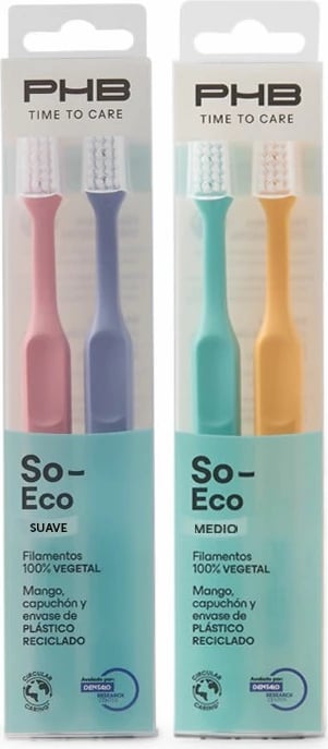 Furça dhëmbësh PHB Time To Care medium unisex 2 copë