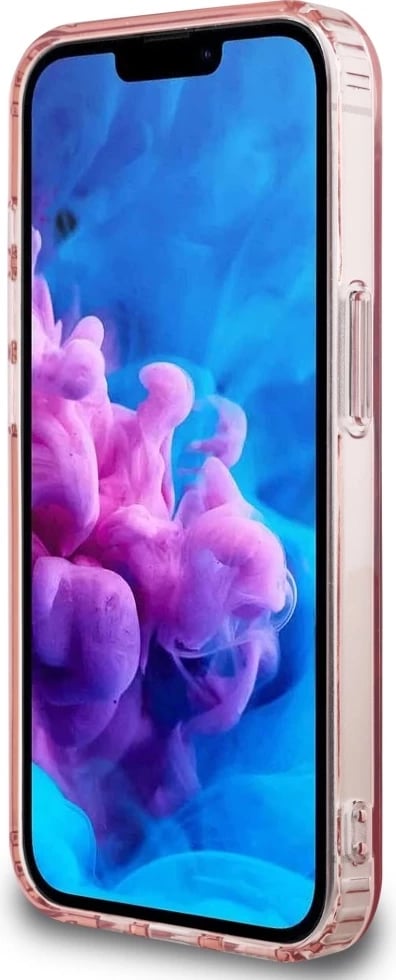 Mbështjellës Guess IML Glitter Circle MagSafe për iPhone 16e, rozë Mbështjellës Guess IML Glitter Circle MagSafe për iPhone 16e, rozë