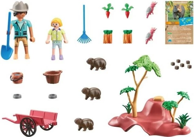 Set figurash Playmobil Wiltopia 71625 Wombat Shelter, plastikë, 47 pjesë