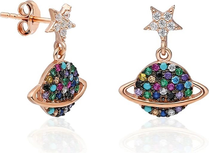 Vathë argjendi Jumeon, TRDYL508, ngjyrë rozë ari, shumëngjyrësh