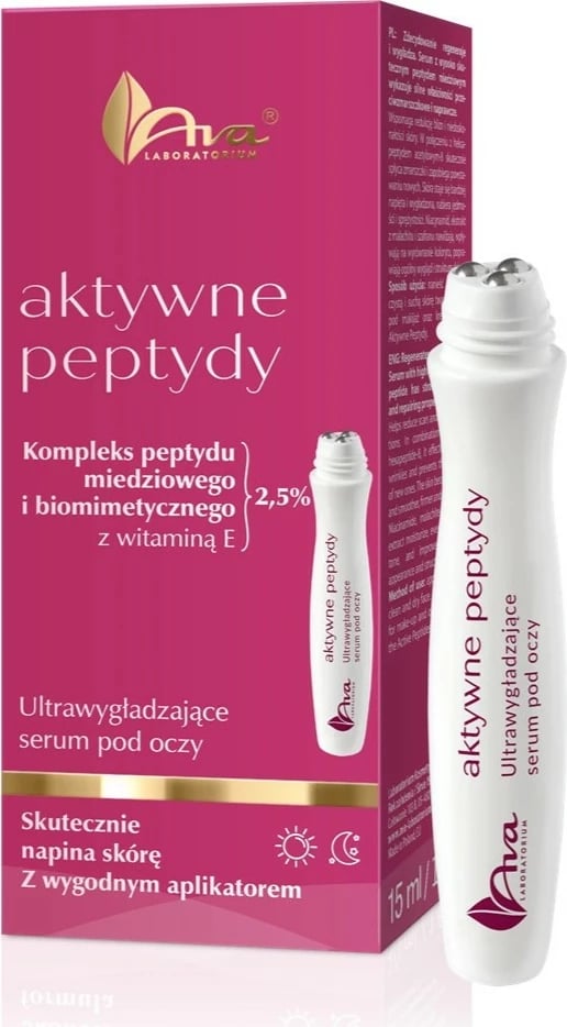 Serum për sy për femra Ava Laboratorium Active Peptides Ultra-Smoothing Eye Serum 15ml