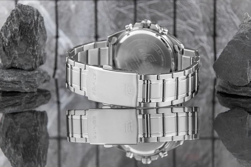 Orë dore për meshkuj Casio Edifice, argjend