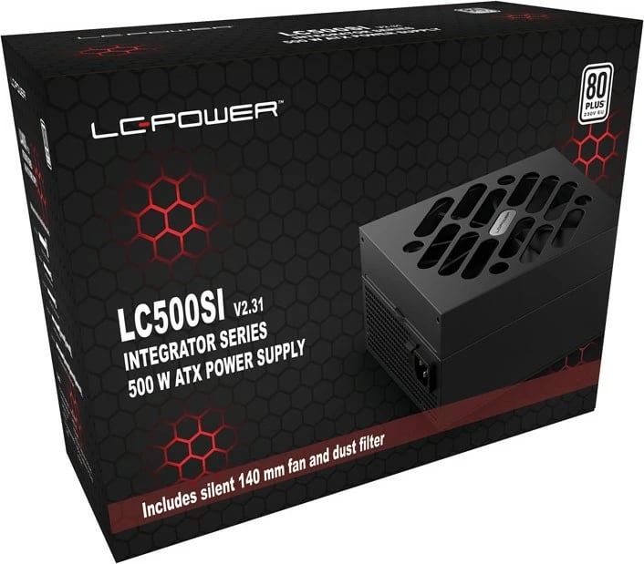 Furnizues energjie LC-Power LC500SI V2.31, 500W, 80 PLUS, ATX, i zi