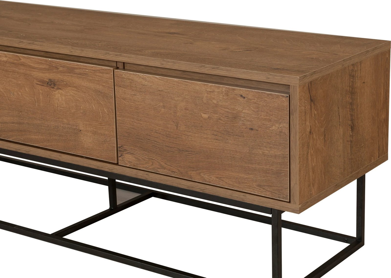 Set mobiljesh për dhomë dite, Skye Decor, Laxus Takım 15, ngjyrë arre dhe e zezë