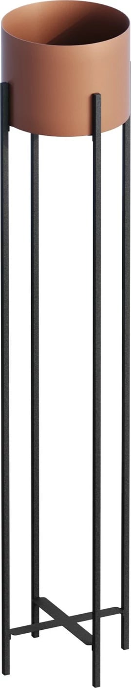 Vazo dekorative, ngjyrë e zezë dhe bakri, GED-024-B, 108x23cm