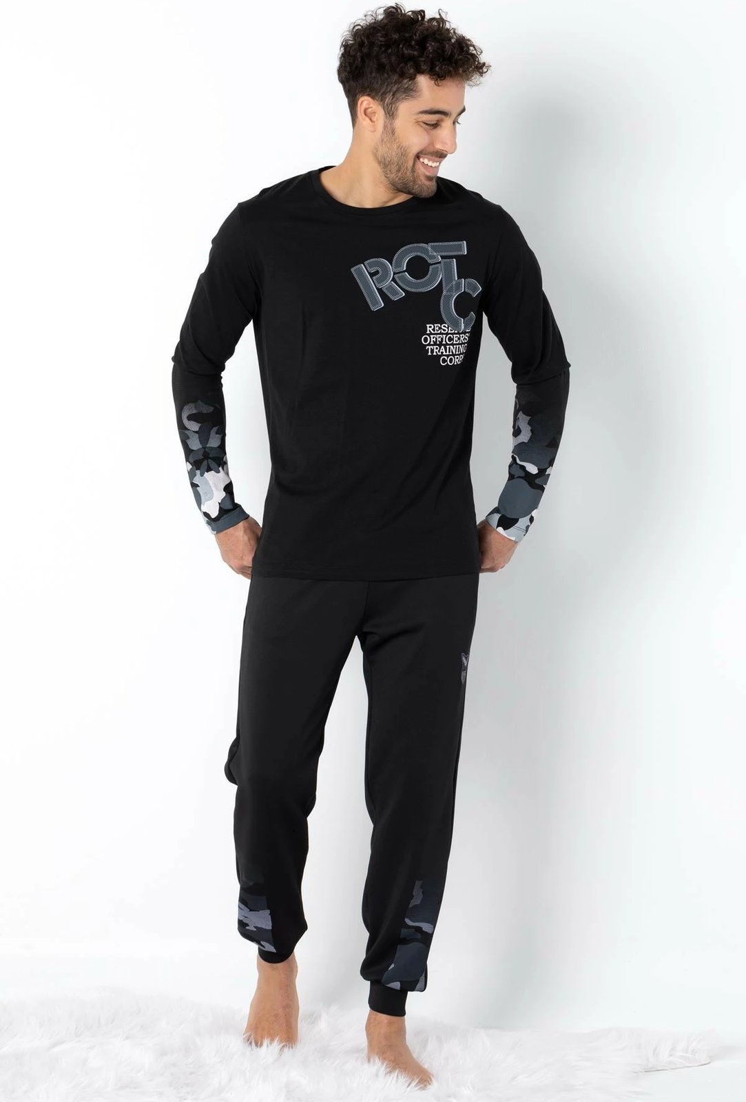 Pizhama për burra, ngjyrë e zezë, Jumeon, 002-000690004