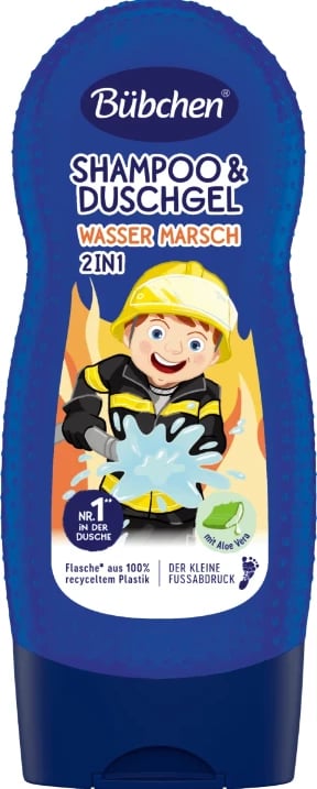 Xhel dushi për fëmijë Bubchen  "Lojra uji",  230 ml