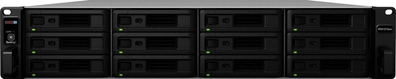 Njësi zgjerimi Synology RXD1219sas, 0 TB, 18.2 kg, Ngjyrë e zezë, Gri
