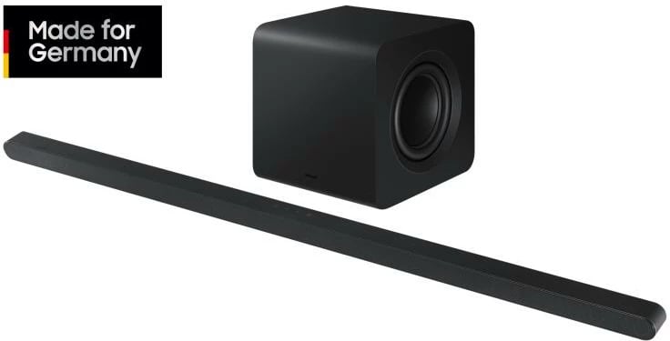 Soundbar Samsung HW-S810GD/ZG 3.1.2 me Dolby Atmos pa tela, Q-Symphony, ultra i hollë, e zezë, set 2 pjesë