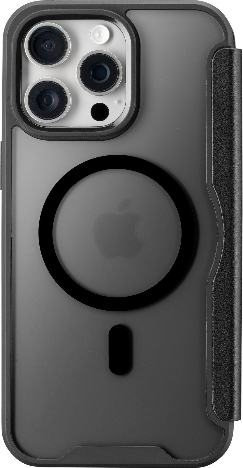 Mbështjellës Cellular Line Daily Mag për iPhone 16 Pro Max, MagSafe, folio, e zezë