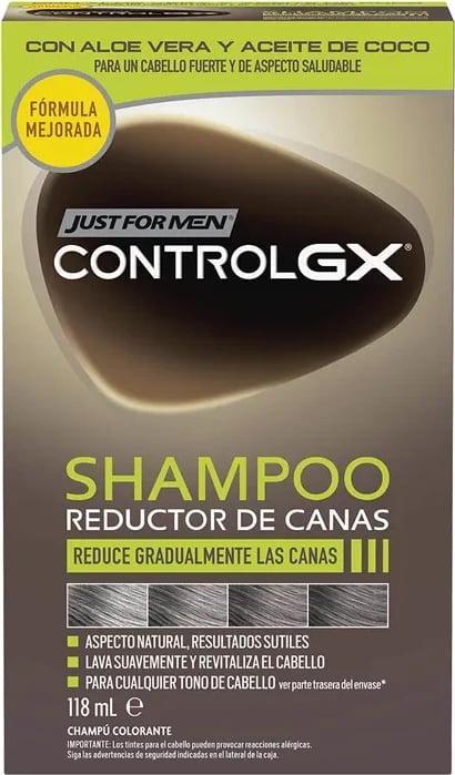Shampon për flokë unisex Just For Men Control GX, 118ml