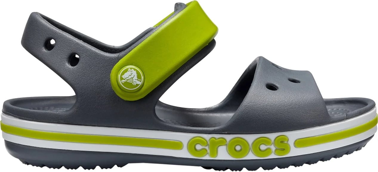 Sandale për fëmijë Crocs, gri-jeshile