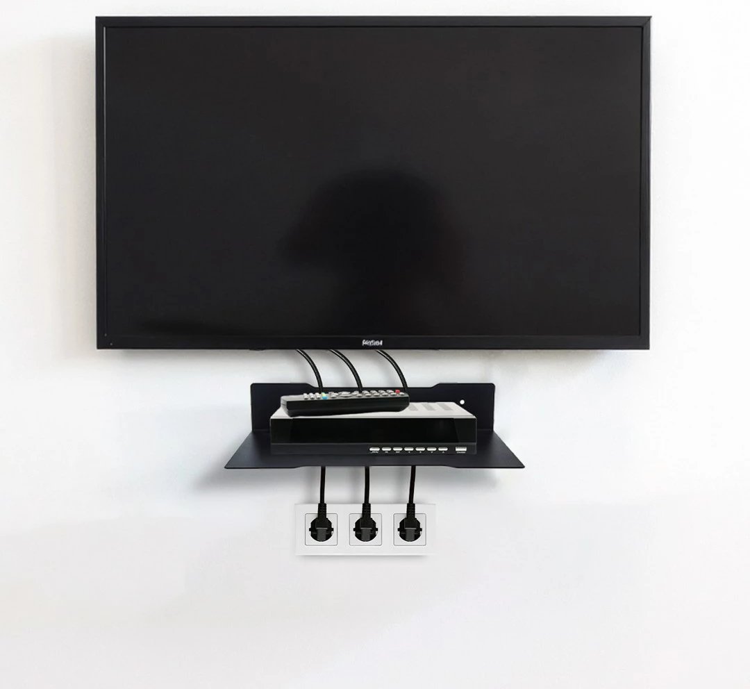 Raft muri për dekoder Maclean MC-122, çelik, i zi