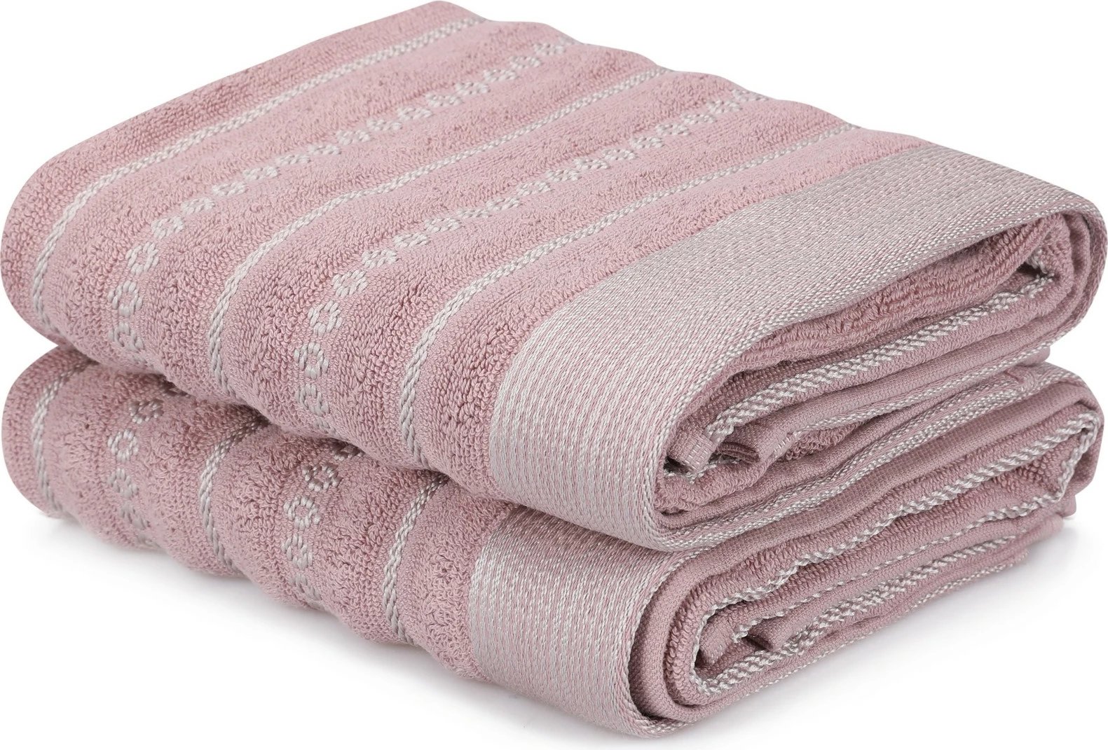 Set peshqirësh për duar (2 copë), Mijölnir, Bombeli, ngjyrë rozë e zbehtë