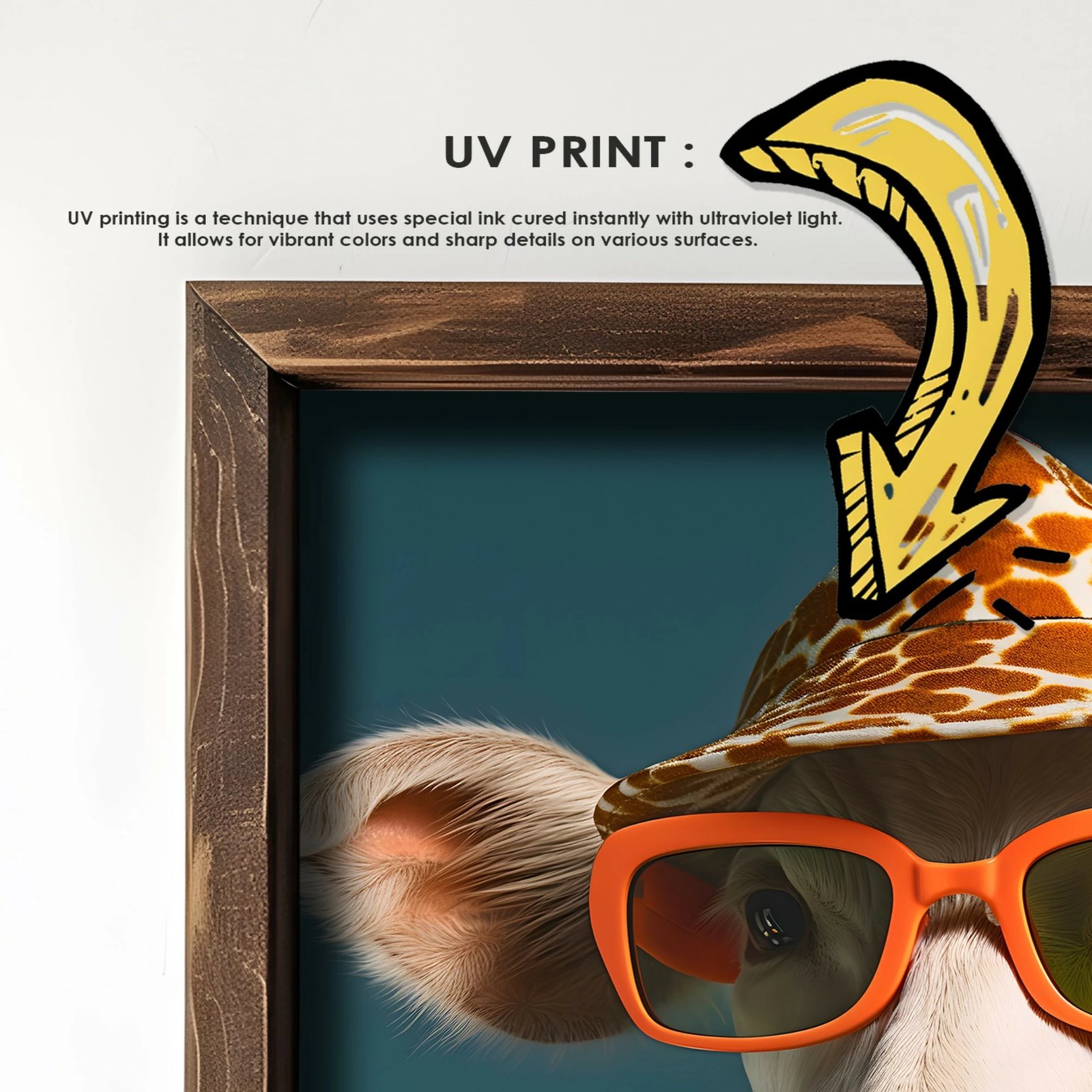 Pikturë dekorative me kornizë MDF, shumëngjyrëshe, Wallity GE143-L