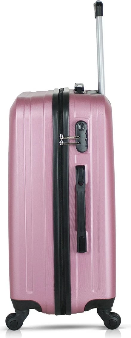 Set valixhesh (2 copë), ngjyrë rozë e artë, Zoozie Bags, 6363