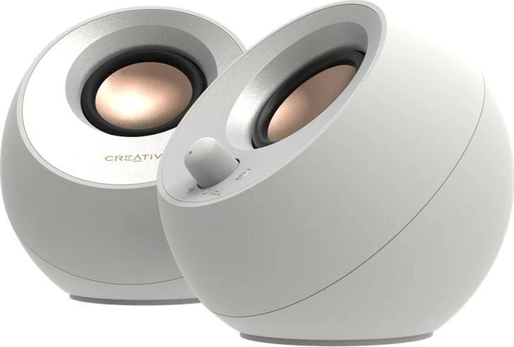 Altoparlantë Creative Labs Pebble V3, Bluetooth, USB-C/USB-A, të bardhë