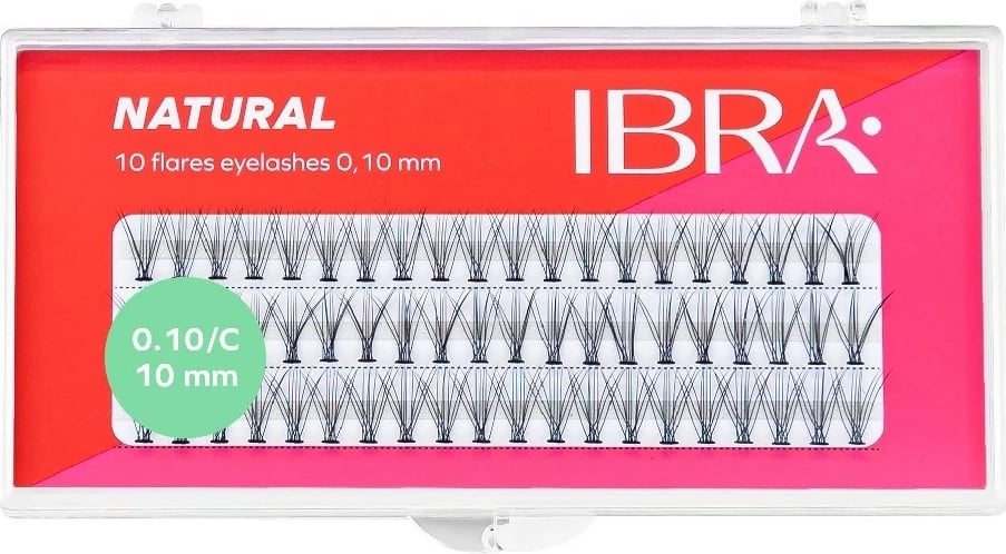 Qerpikë të rremë cluster Ibra 0.10 C-10mm për femra, 60 copë