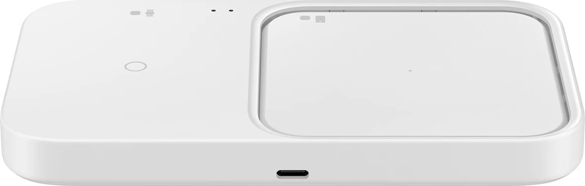 Karikues wireless Samsung Wireless Charger Duo EP-P5400TWEGEU, 15W, me kabllo USB-C, i bardhë, set