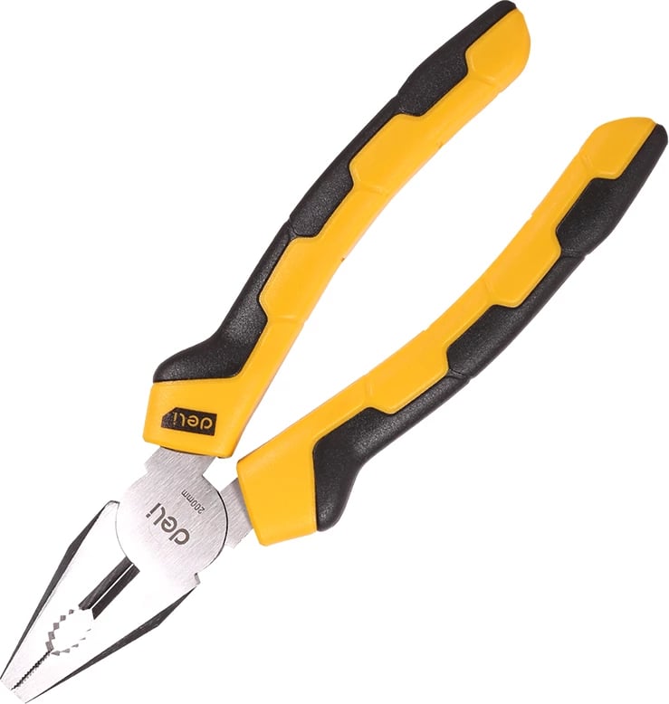 Darë kombinimi Deli Tools EDL2008, 8", e verdhë
