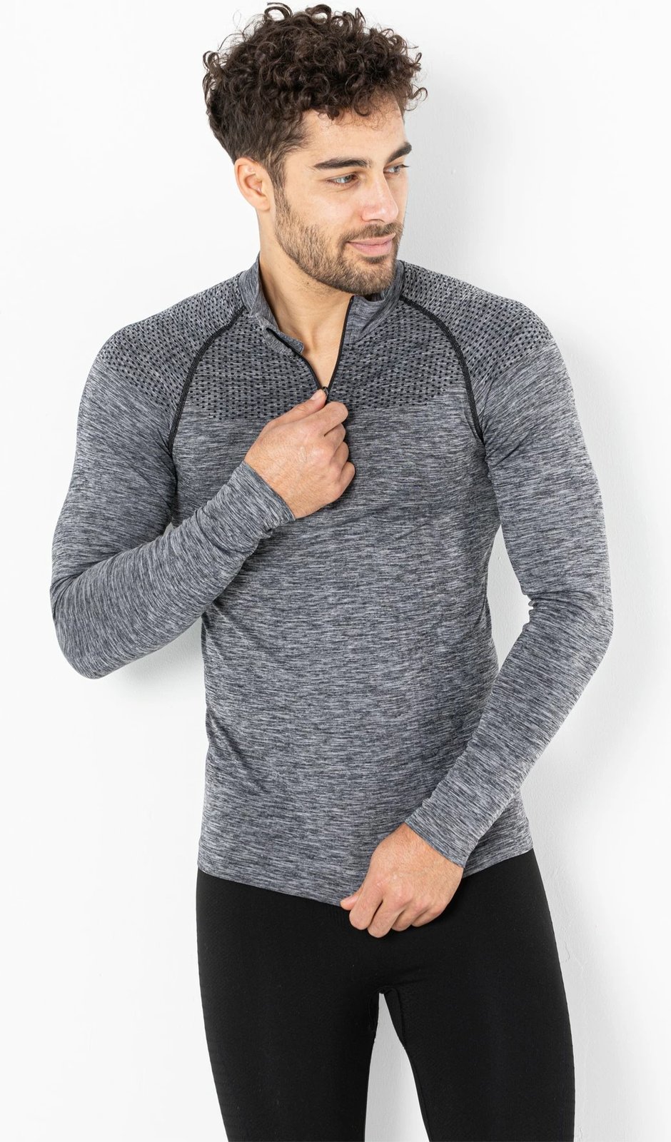 Bluzë sportive për meshkuj, gri, Jumeon, 001-001352002