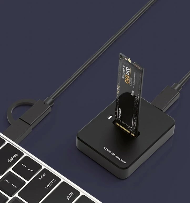 Stacion dokimi për SSD M.2 Gembird DD-U3M2, USB-C, i zi