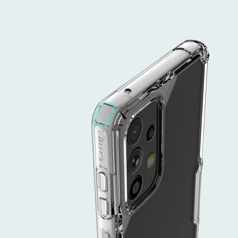 Mbështjellës Nillkin Nature Pro për Samsung Galaxy A73, transparent, i bardhë