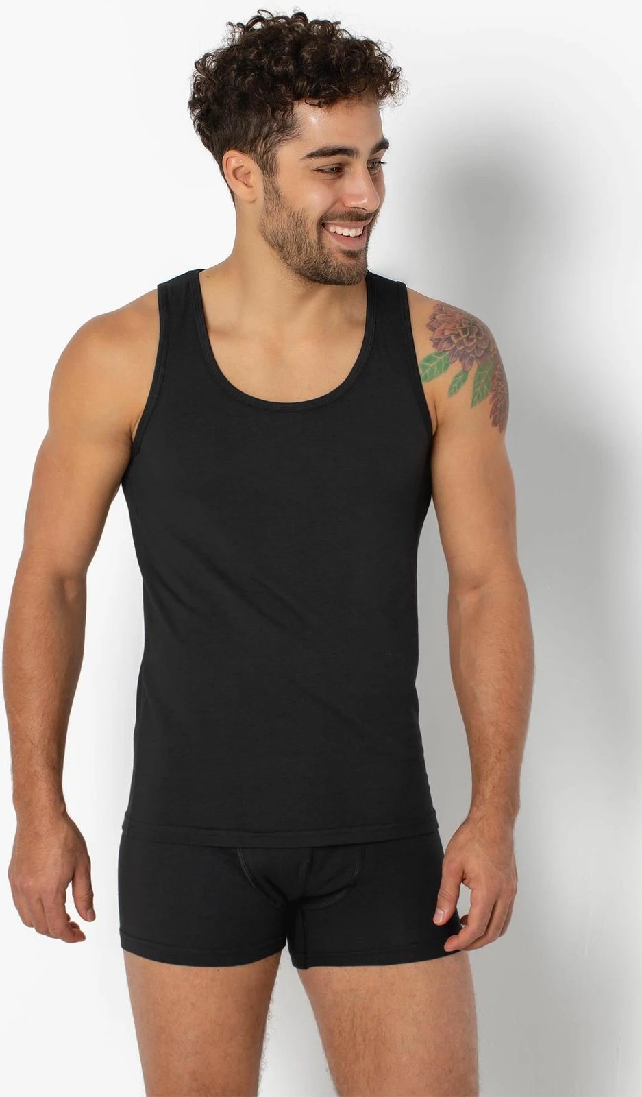 Fanellë e brendshme për meshkuj, Jumeon, e zezë, 001-021004