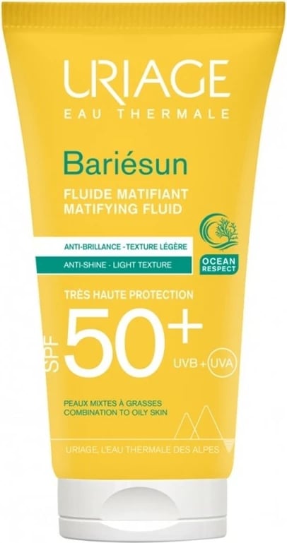 Krem fytyre për femra URIAGE Bariesun Mat Fluid Mattifying Moisturizing Fluid SPF50+, 50ml