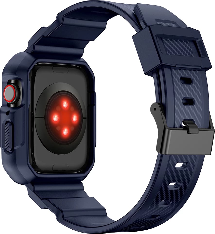 Mbështjellës me rrip Kingxbar CYF106 për Apple Watch 38/40/41mm, Blu