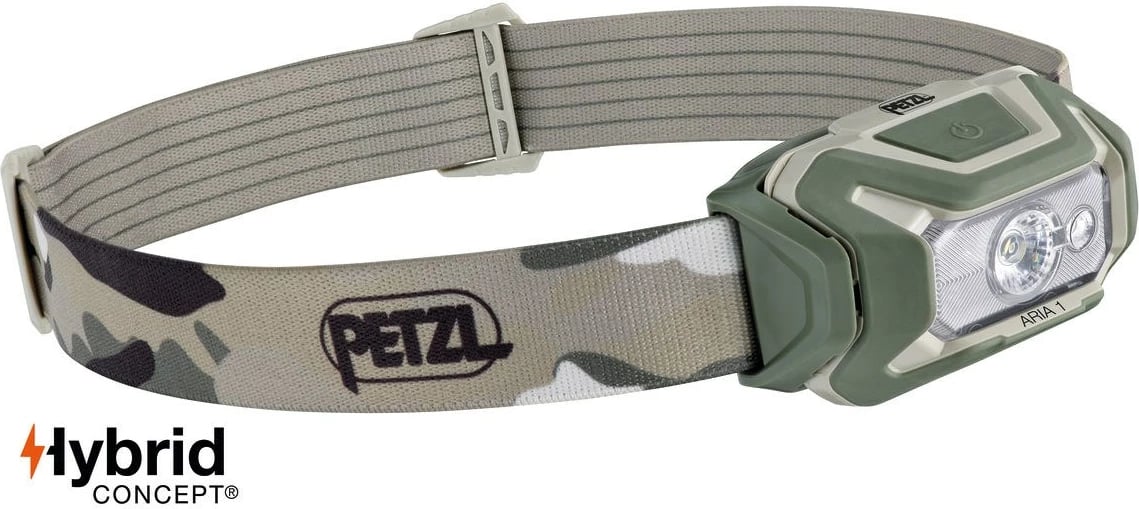 Dritë koke Petzl Aria 1 RGB me brez kamuflazh, LED, 350 lm