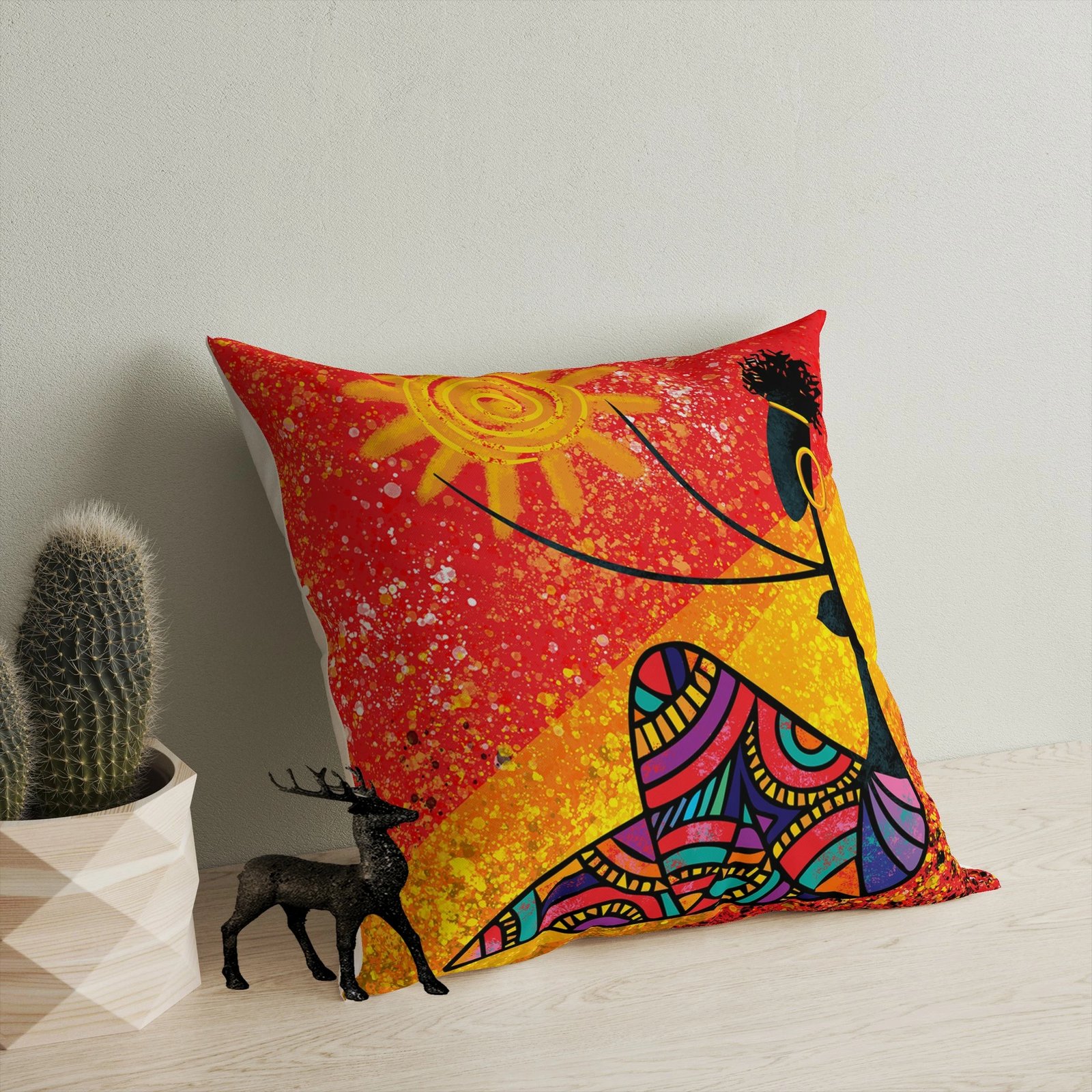 Jastëk dekorativ, shumëngjyrësh, Evila Originals, A11948, 43x43cm