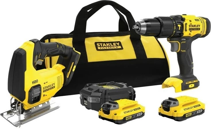 Set veglash STANLEY V20 SFMCK465D2T me 2 bateri 2.0Ah
