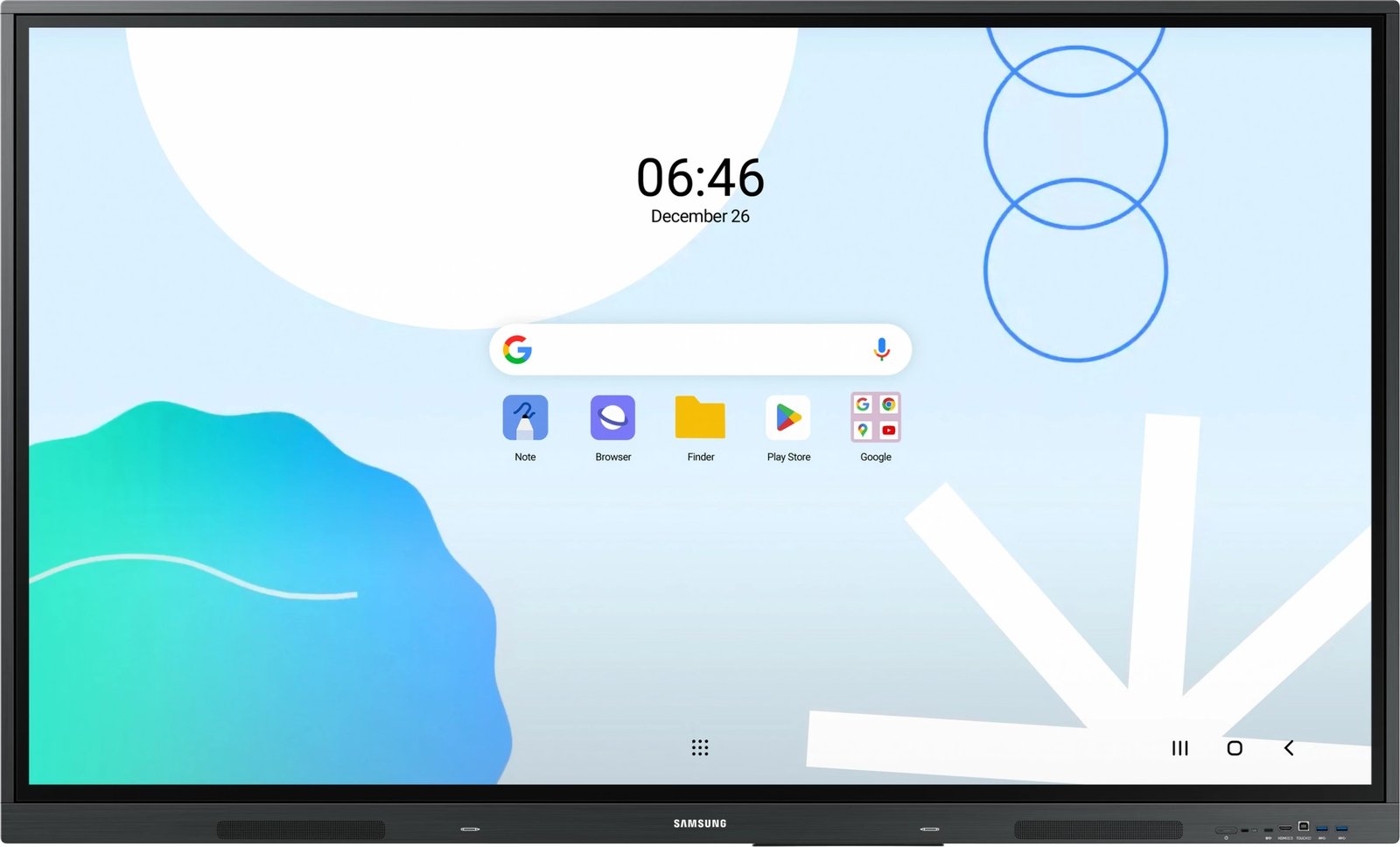 Ekran interaktiv Samsung Smart Signage WA65D 65 inç 4K, Android, gri