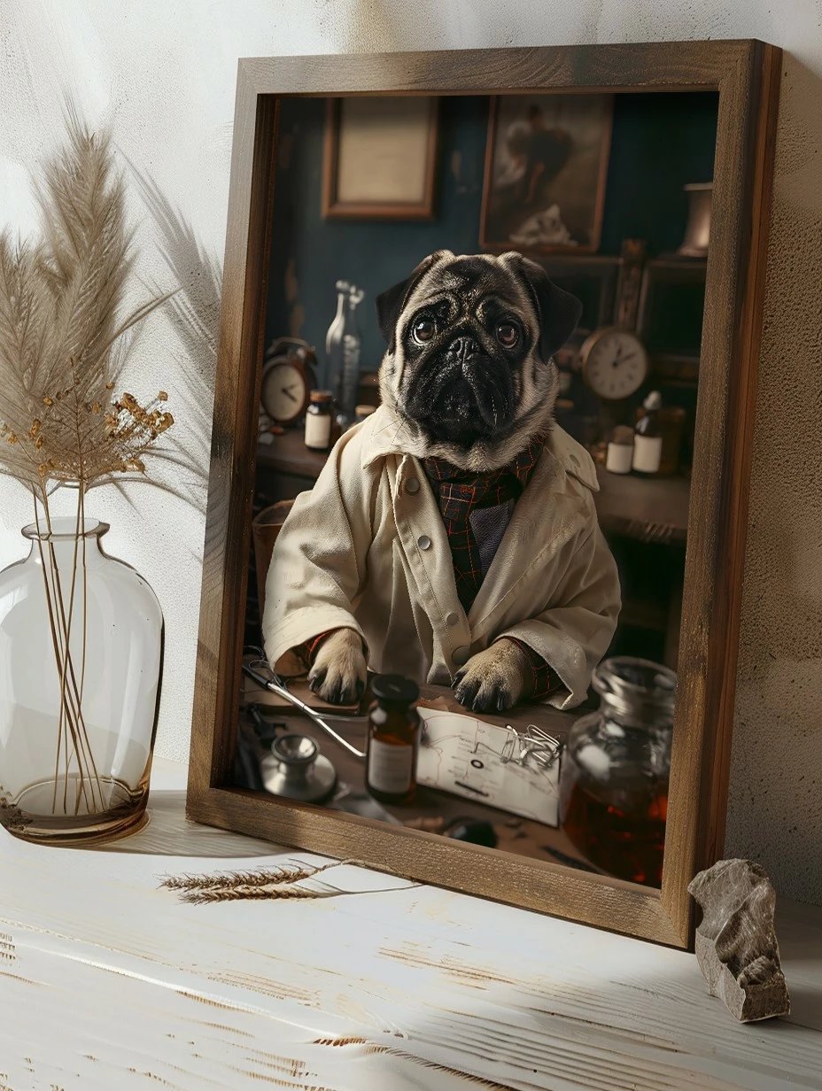 Pikturë dekorative me kornizë, MDF, shumëngjyrëshe, Wallity, GE135-L