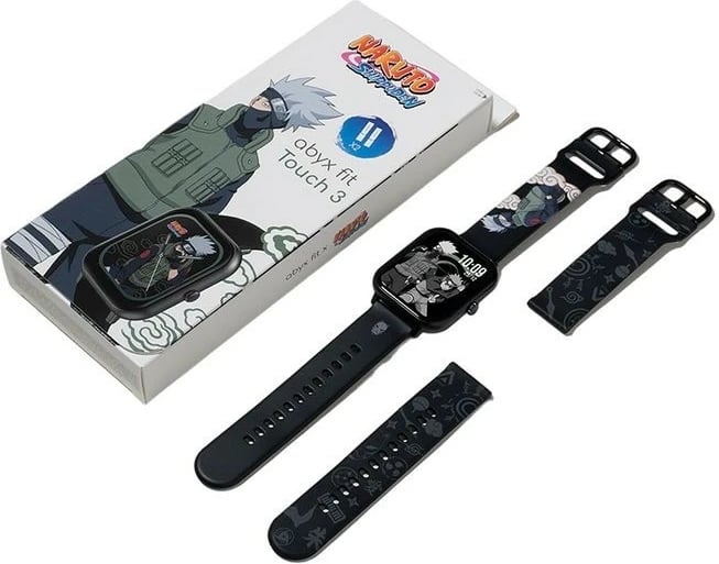 Smartwatch abyx Fit Touch 3 Kakashi Hatake, 1.83", IP67, Bluetooth 5.1, e zezë