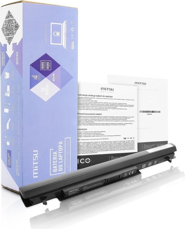 Bateri laptop Mitsu BC/AS-K56, për Asus A46, K56, 2200 mAh, 14.8V, 4 qeliza
