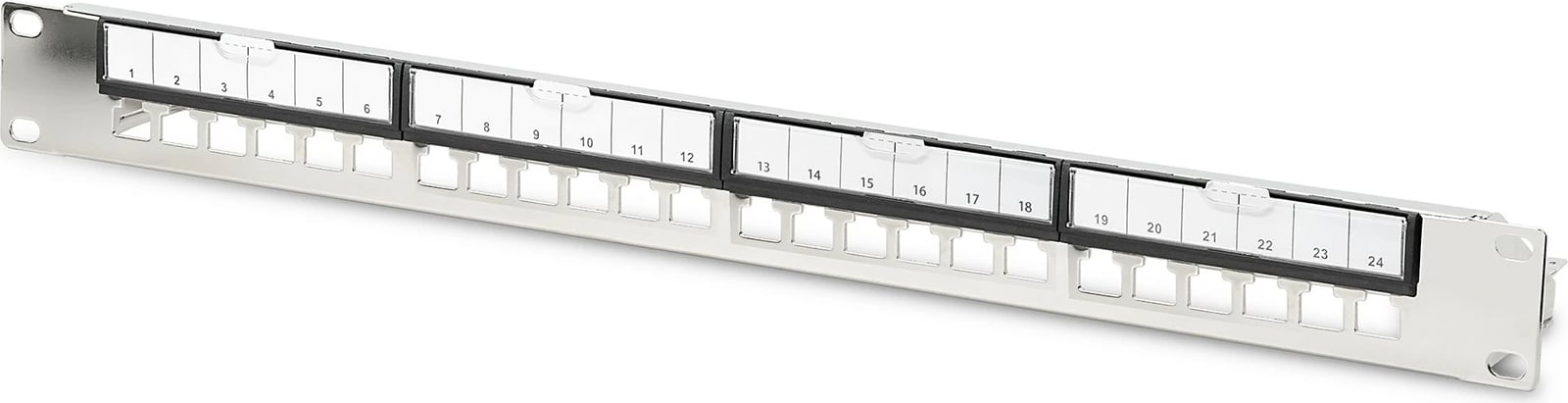 Patch panel Digitus 24-porta 19 inç, 1U, metallic
