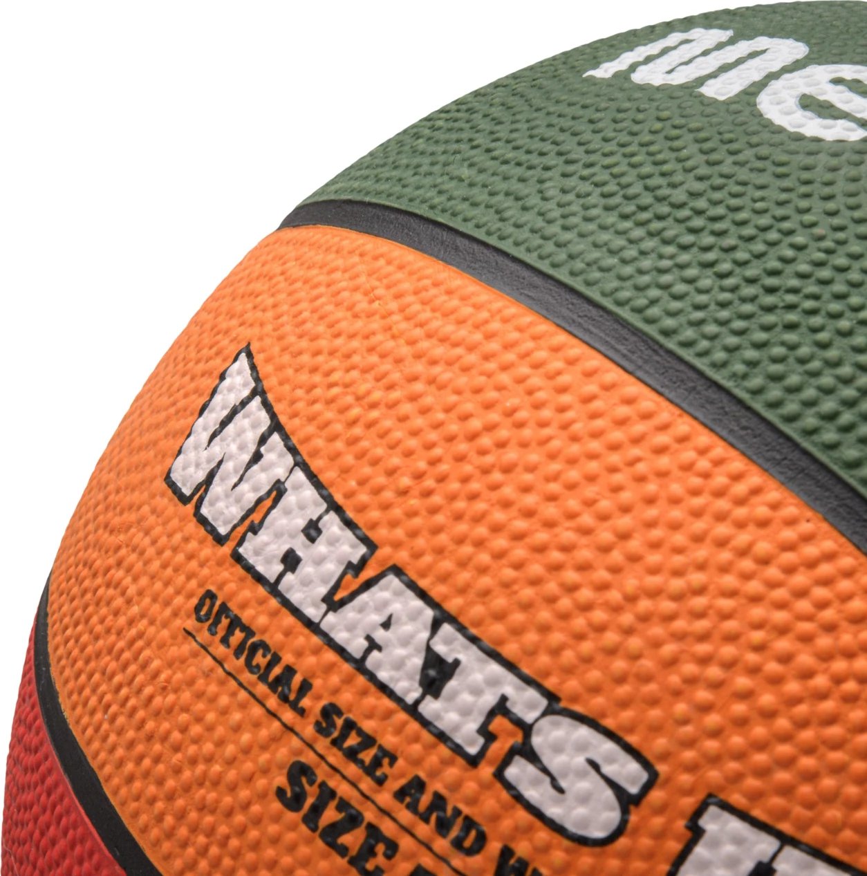 Top basketbolli Meteor, jeshil-portokalli