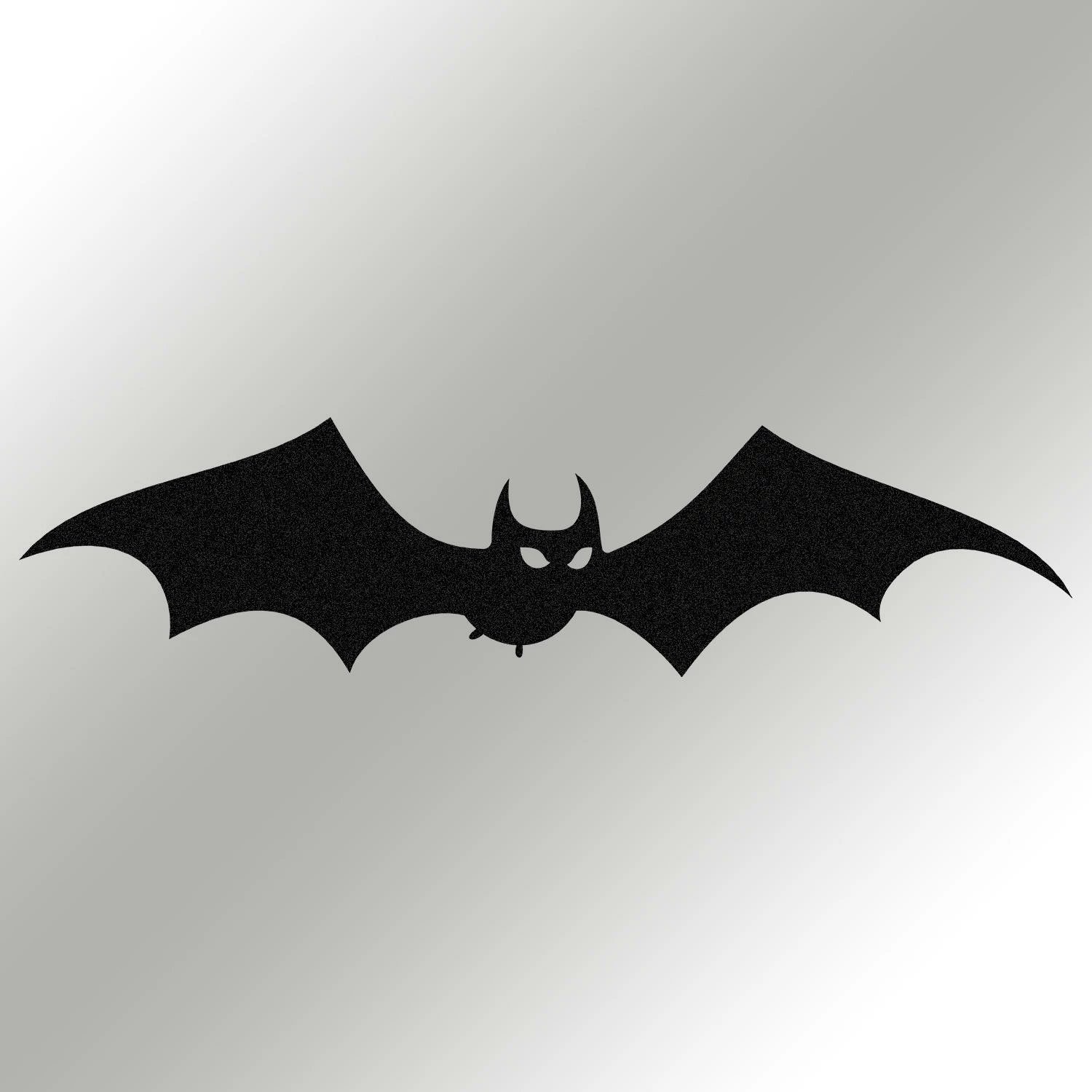 Aksesor dekorativ metalik për mur, Wallity, Halloween 12, ngjyrë e zezë, 70x17cm