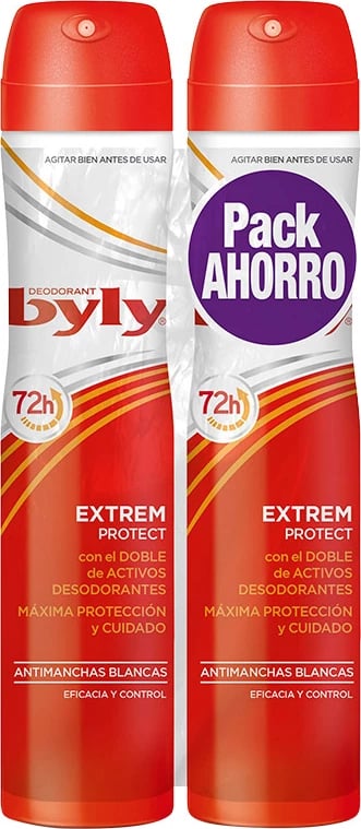 Deodorant spray unisex BYLY Extrem 72h, 2 x 200ml