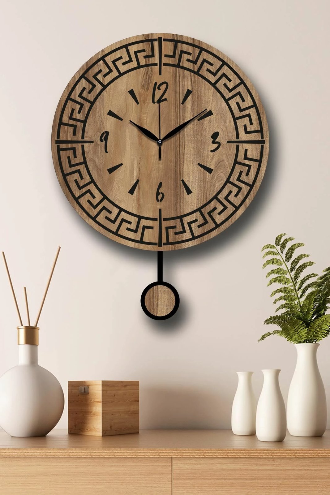 Orë muri dekorative Wallity, ngjyrë arre, Vlnt113Mo