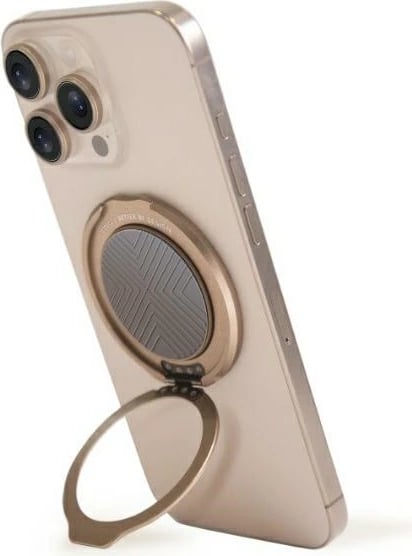 Mbajtës magnetik për celular UNIQ GripFit 360, me unazë, MagSafe, gri