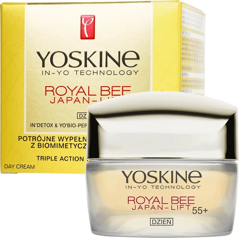 Krem fytyre anti-rrudhë për femra Yoskine Royal Bee Japan-Lift ditës 55+, 50ml